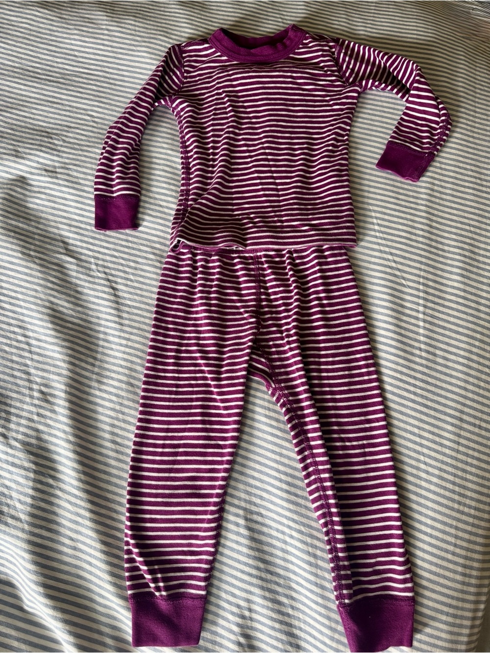 Hanna Andersson Organic Cotton, Moon and Back Striped Pajama Set 90cm